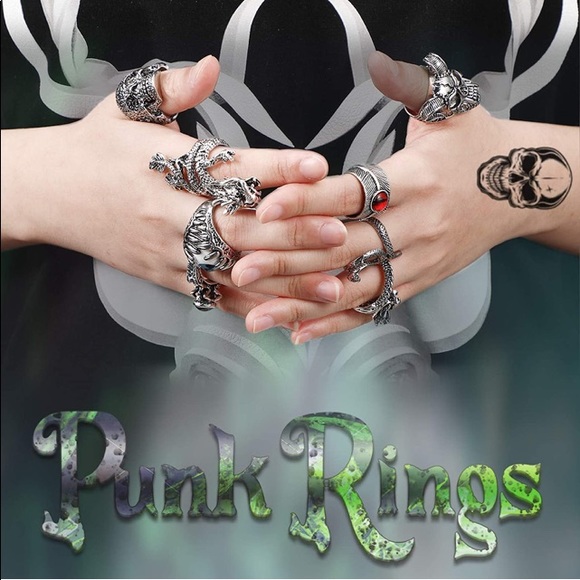 Vintage-Style Punk Filigree Wrap Around Leaf Silver Alloy Adjustable Ring H231 - Picture 9 of 16